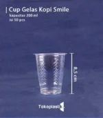 Cup-gelas-kopi-200ml-Smile-hijau-tokoplastik-Spk