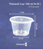 Thinwall-Cup-Mini-100ml-KLIR-cup-puding-Tokoplastik-Spk